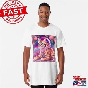 P1nkish Bengal Cat Long T-Shirt Classic